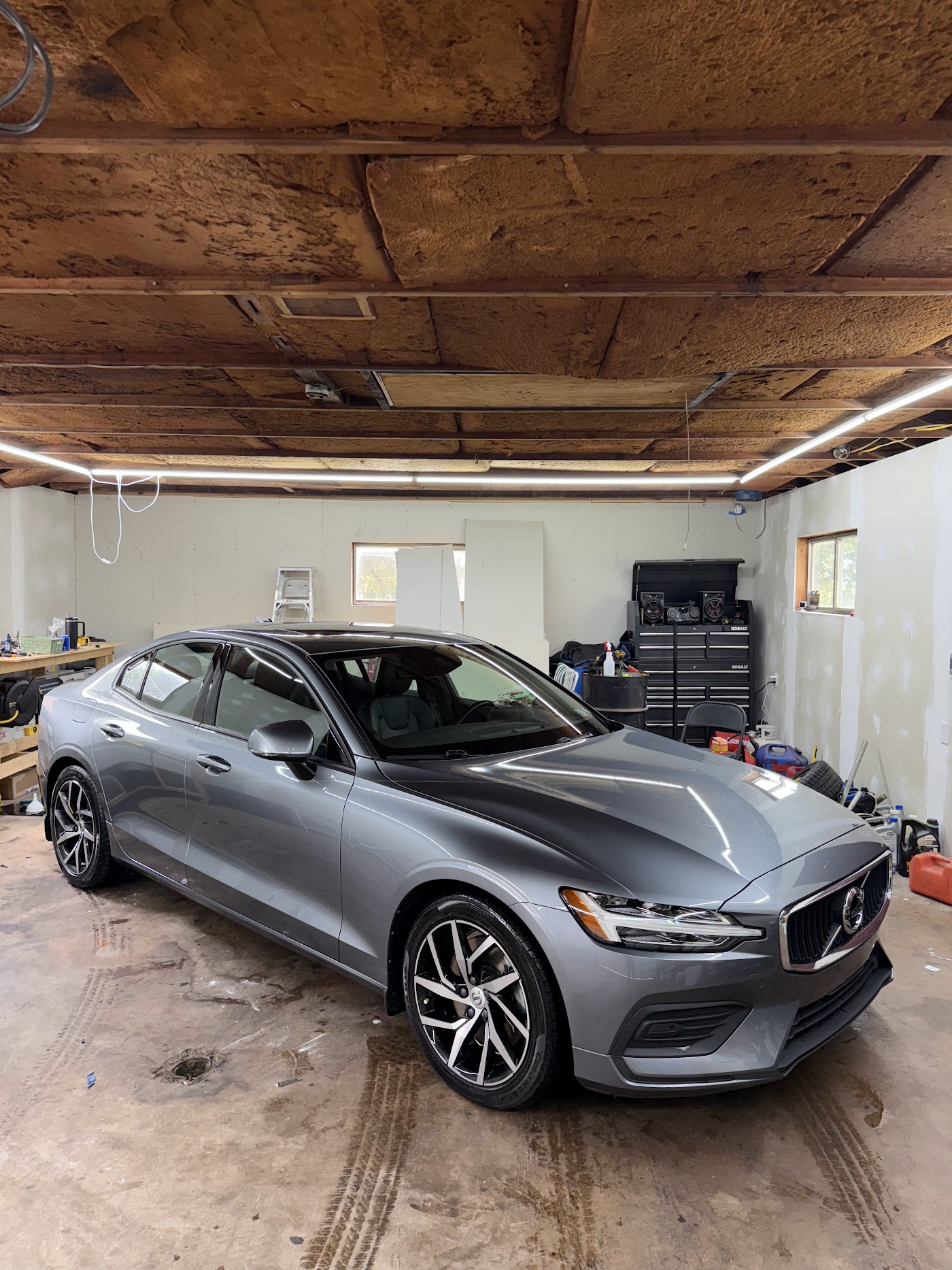 Grey Volvo S60 detailed to a showroom finish